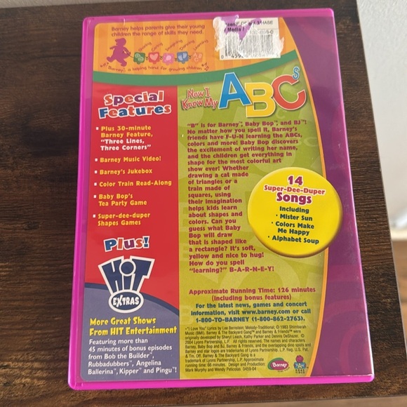 Barney (VHS) Now I Know My ABC's Tested Working - Picture 3 of 4